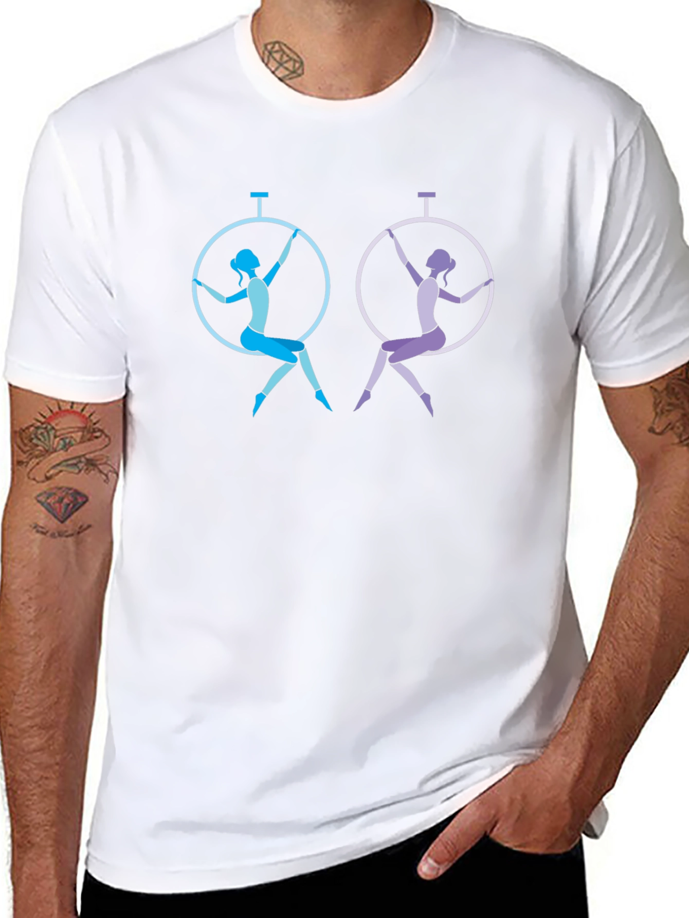 Aerial Acrobat Black T-Shirt