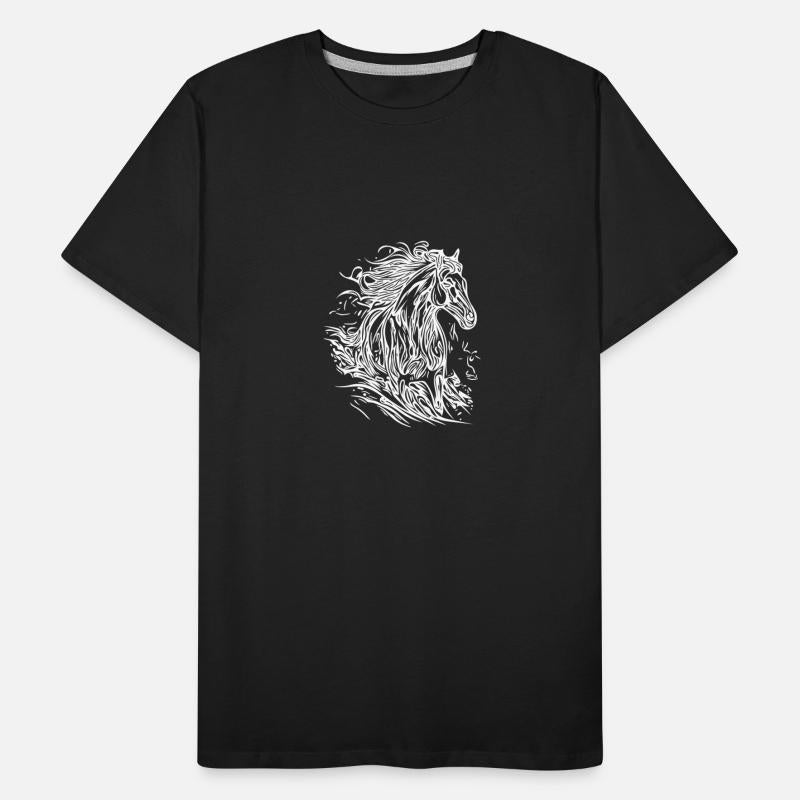 Galloping Stallion With Elegant Mane In The Wind