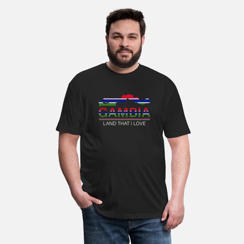 Gambia Land I Love With Gambia Flag Map