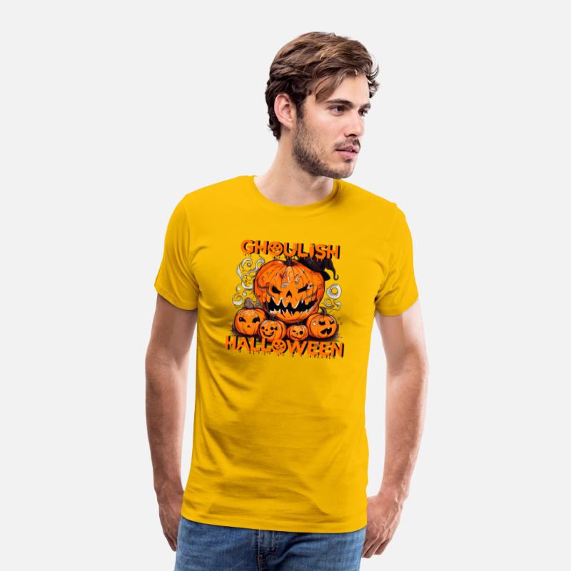 Ghoulish Halloween scary pumpkin outfit