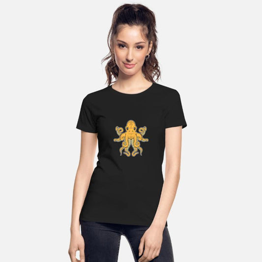 Golden Octopus Sea Person Gift