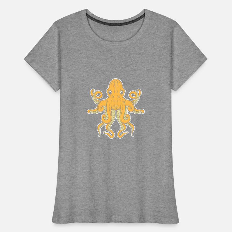 Golden Octopus Sea Person Gift