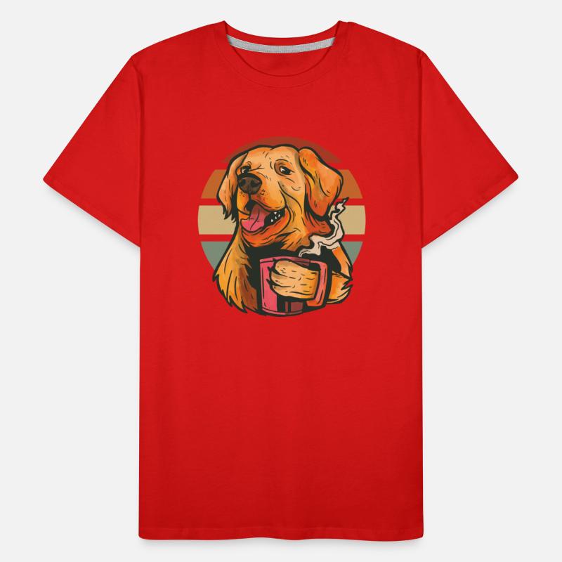 Golden Retriever Dog Coffee