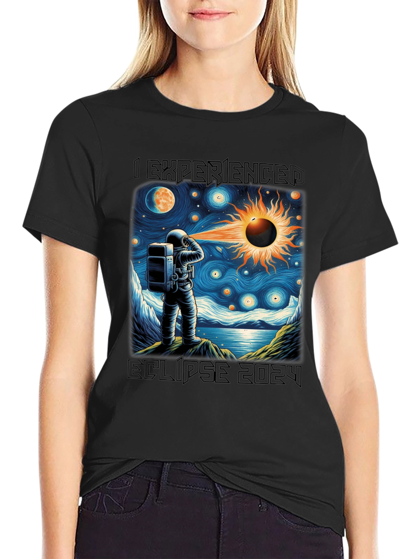 Eclipse 2024 Astronaut T-Shirt