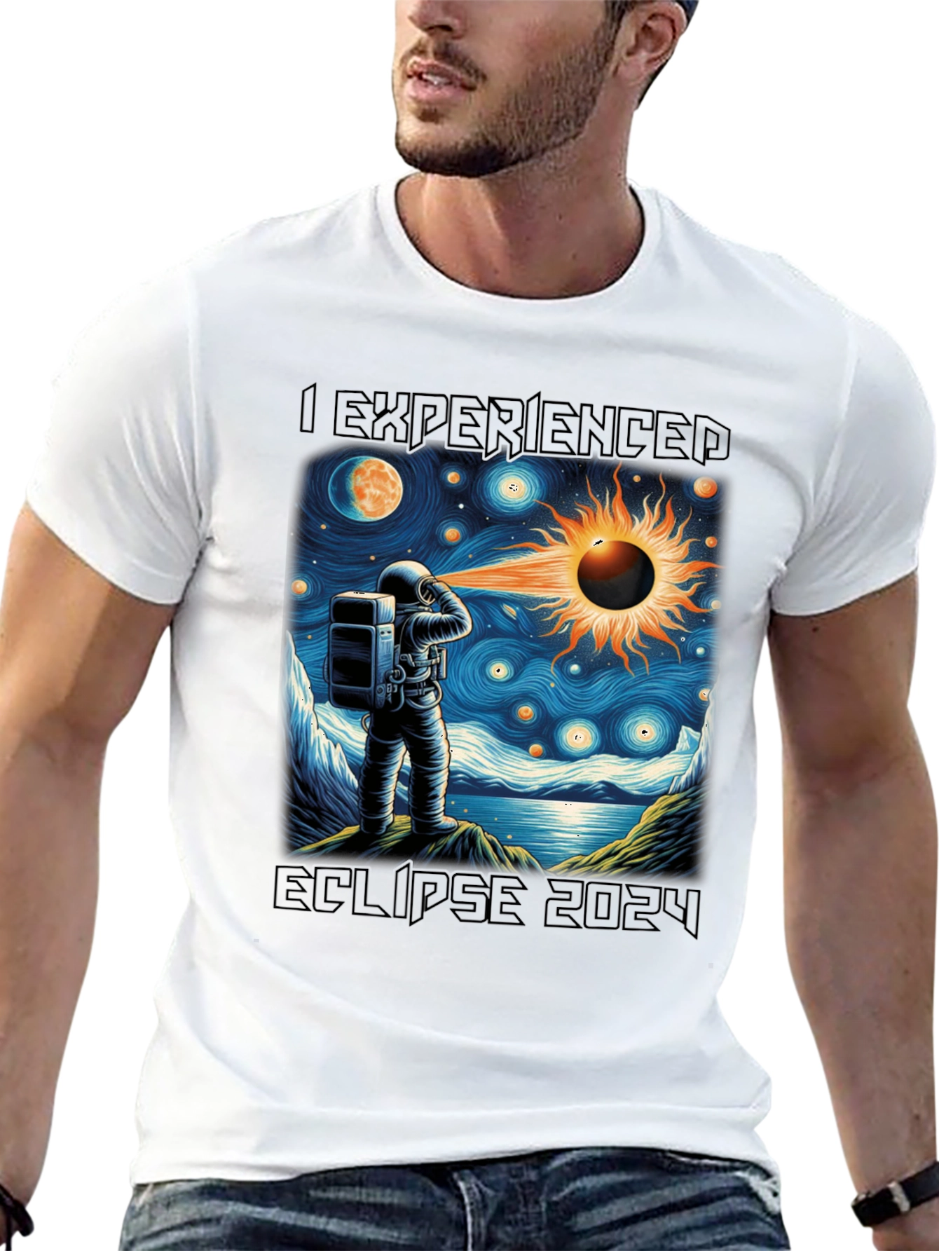 Eclipse 2024 Astronaut T-Shirt