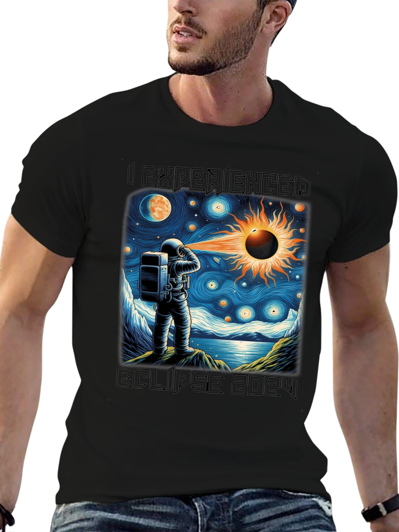 Eclipse 2024 Astronaut T-Shirt
