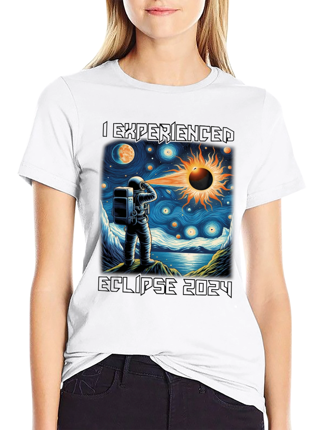 Eclipse 2024 Astronaut T-Shirt