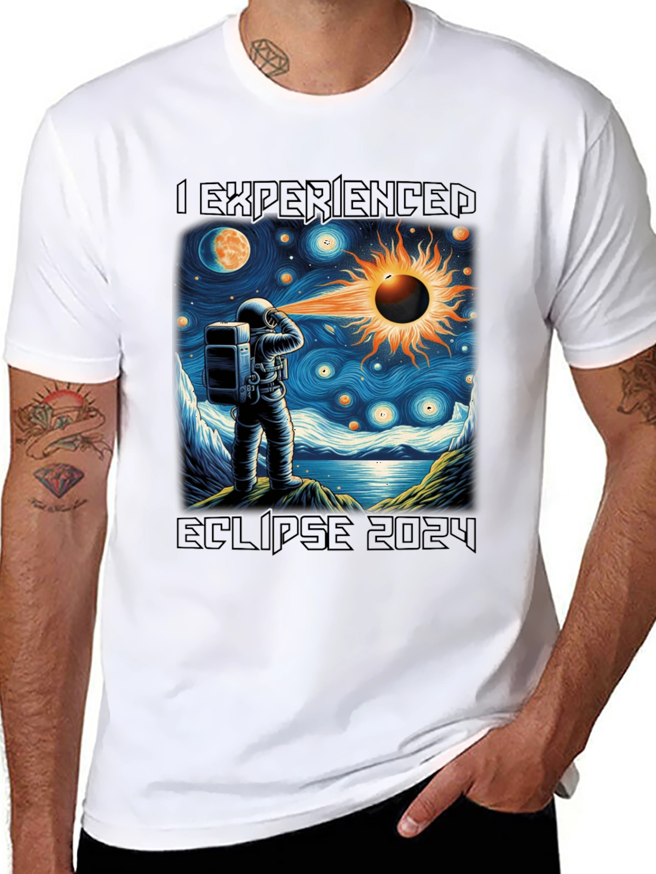 Eclipse 2024 Astronaut T-Shirt