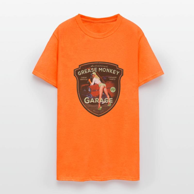 Grease Monkey Pin Up design