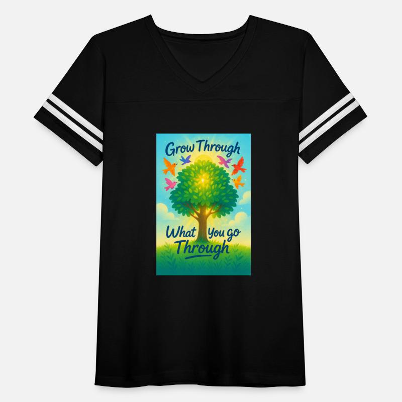 Grow Through What You Go Through Inspiring TreeArt