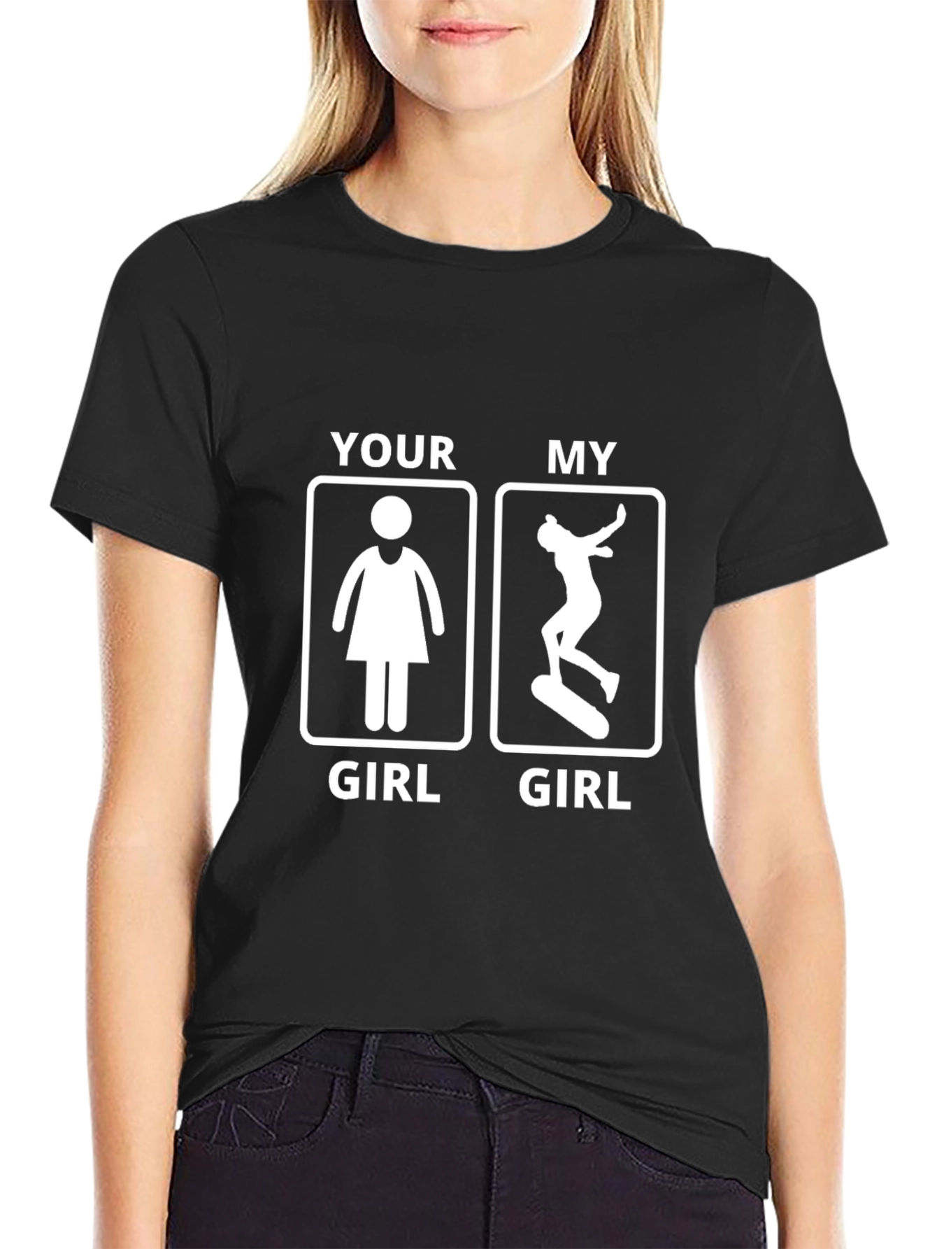 Funny Skater Girl T-Shirt