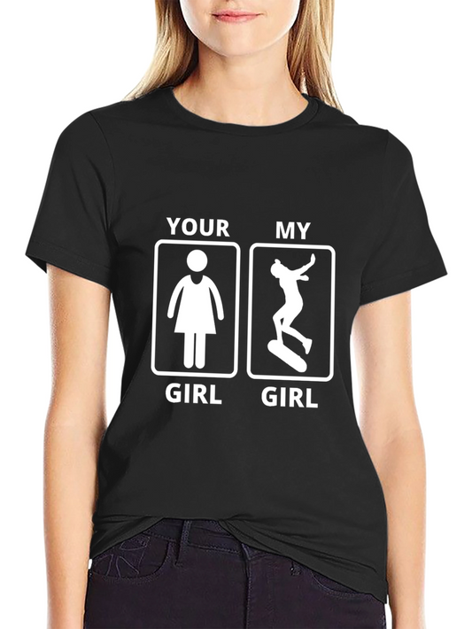 Funny Skater Girl T-Shirt