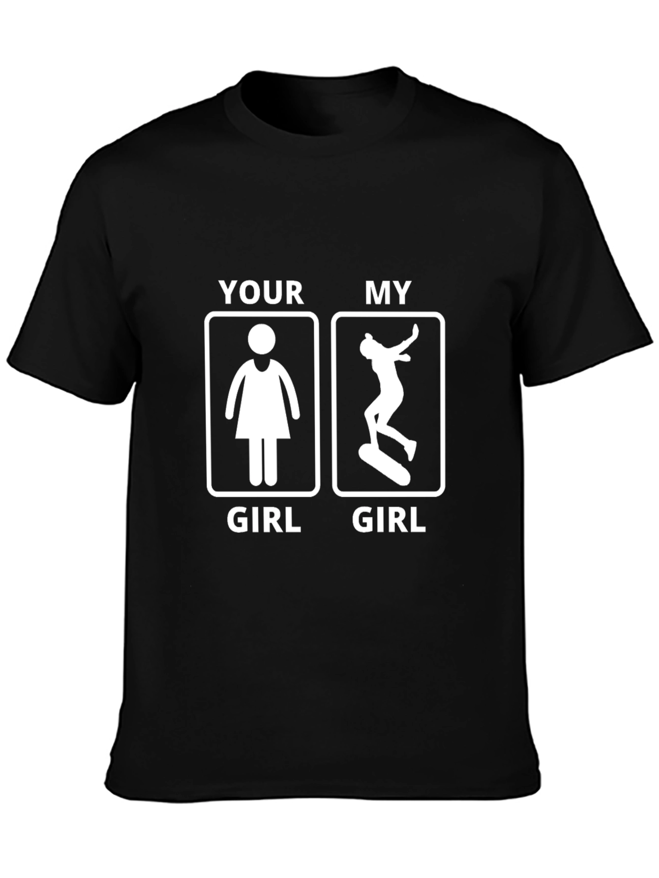 Funny Skater Girl T-Shirt