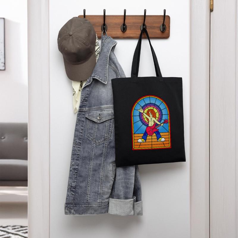 Guitarist Stained Glass Window