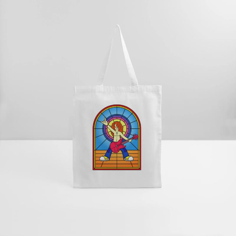 Guitarist Stained Glass Window