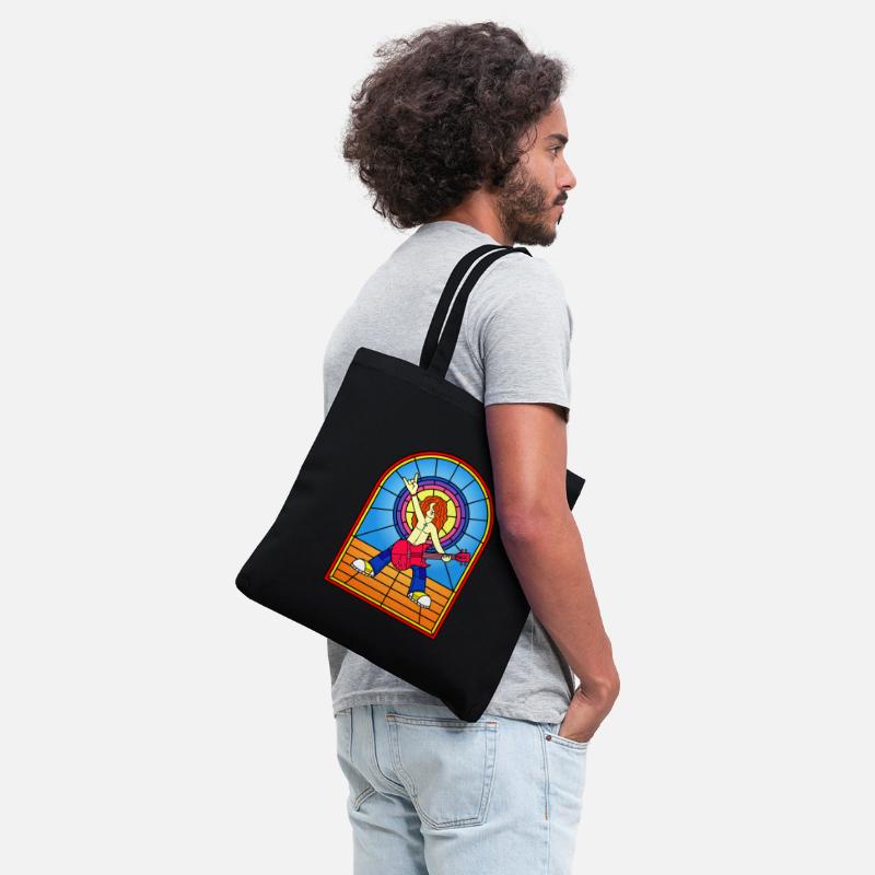 Guitarist Stained Glass Window