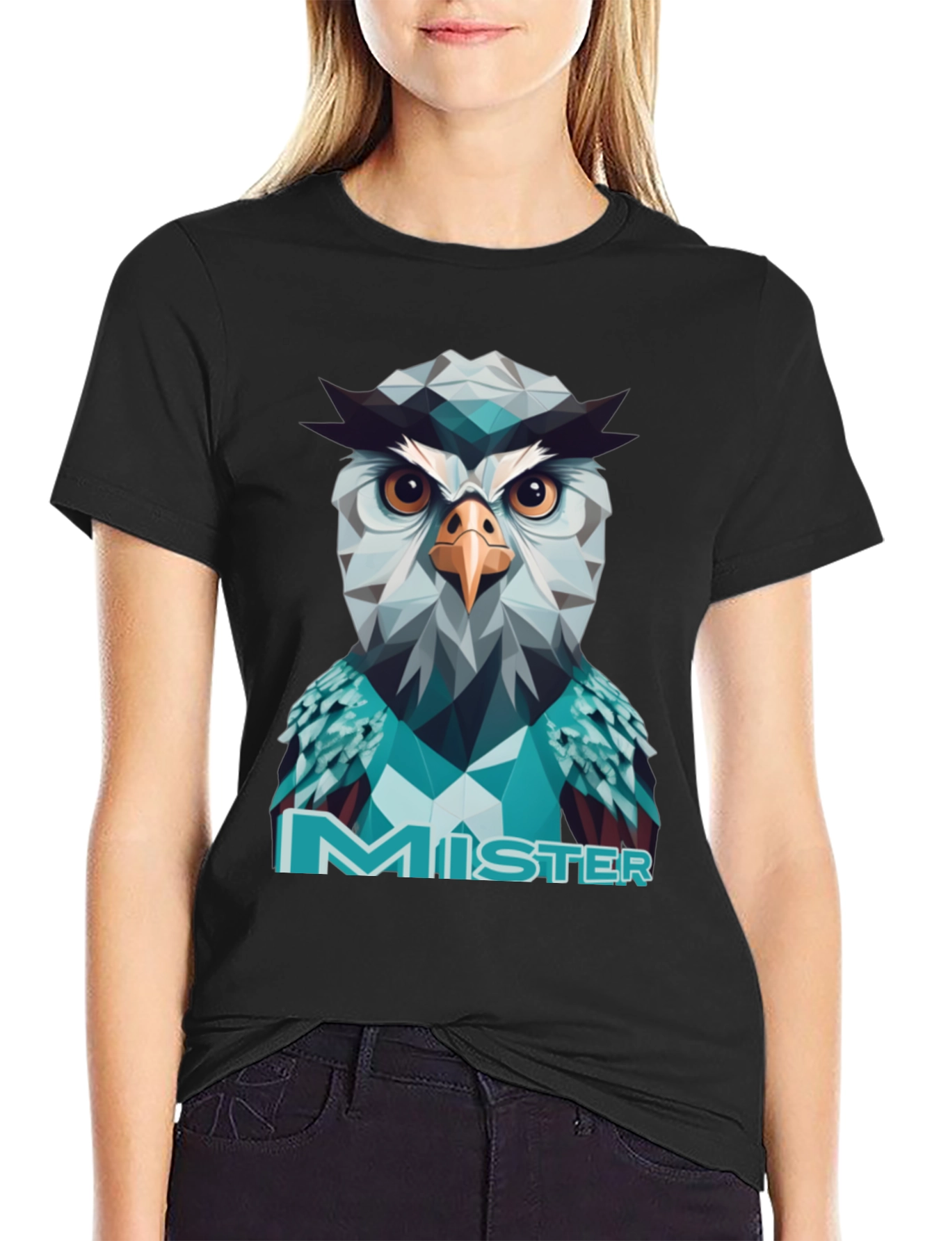 Geometric Owl Mister T-Shirt