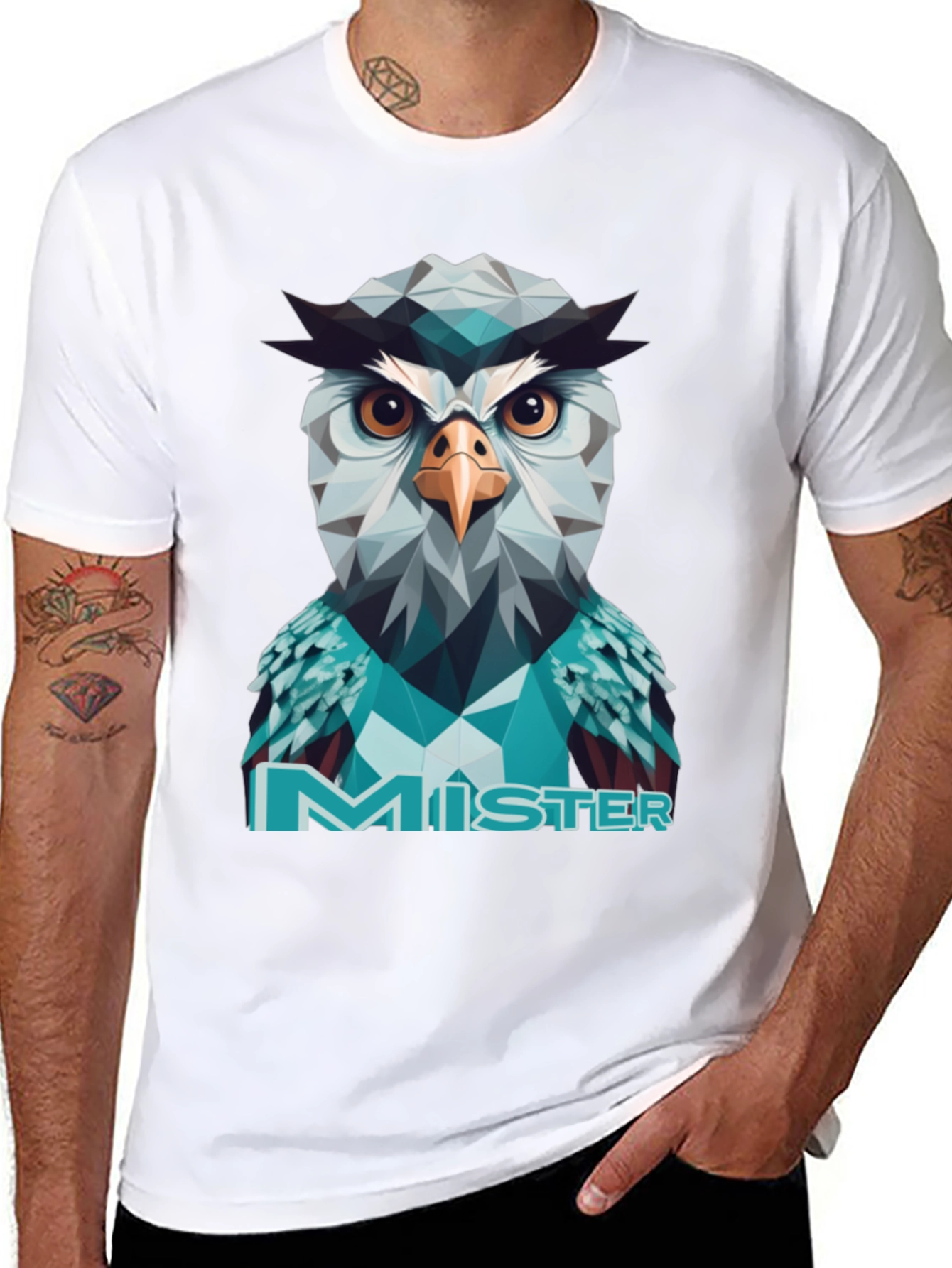 Geometric Owl Mister T-Shirt