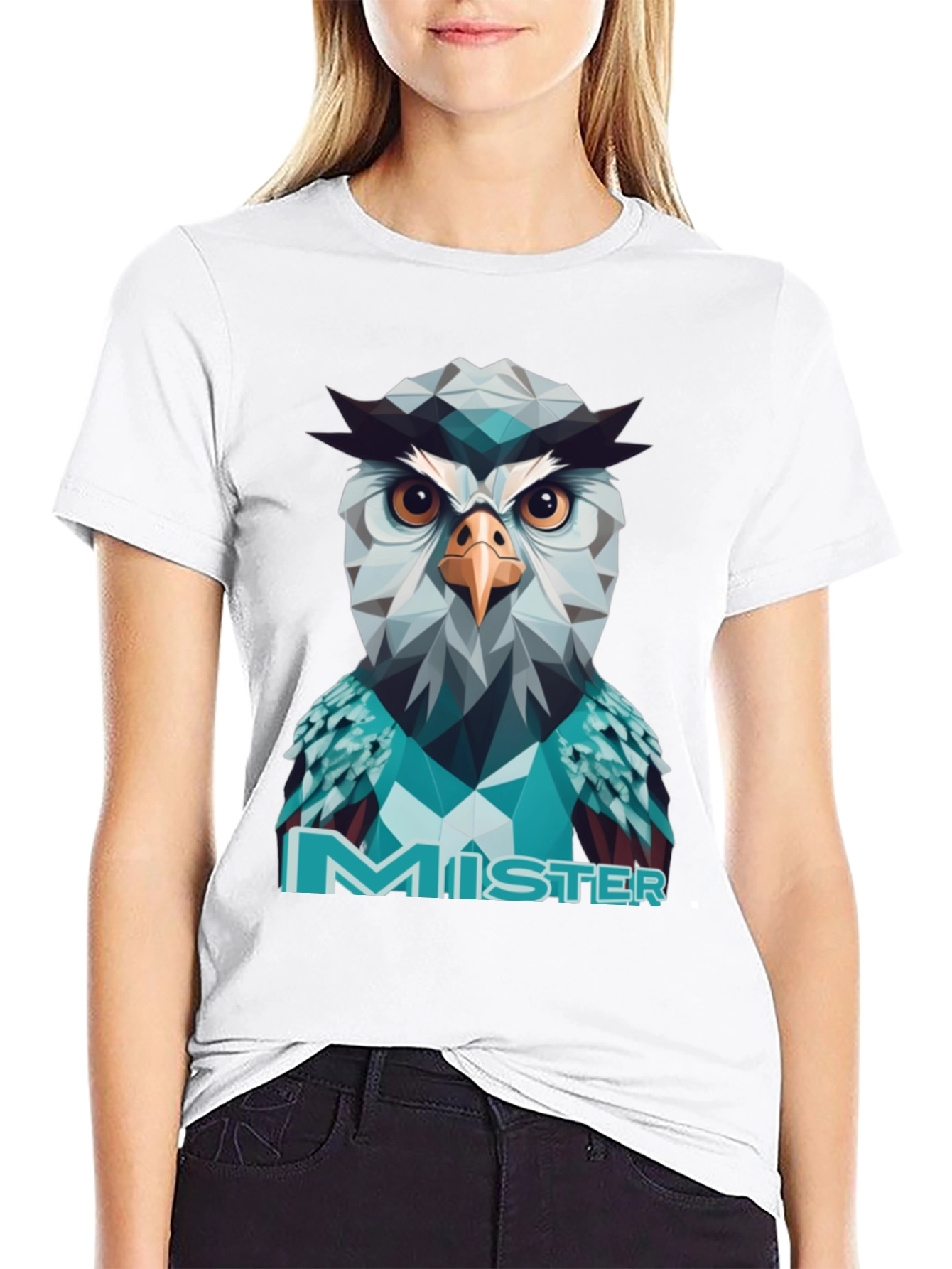 Geometric Owl Mister T-Shirt