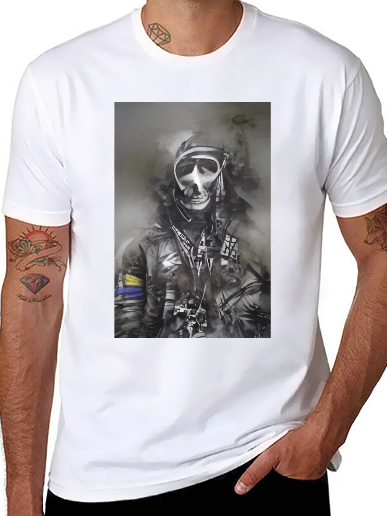 Gas Mask Graphic Tee - Urban Style