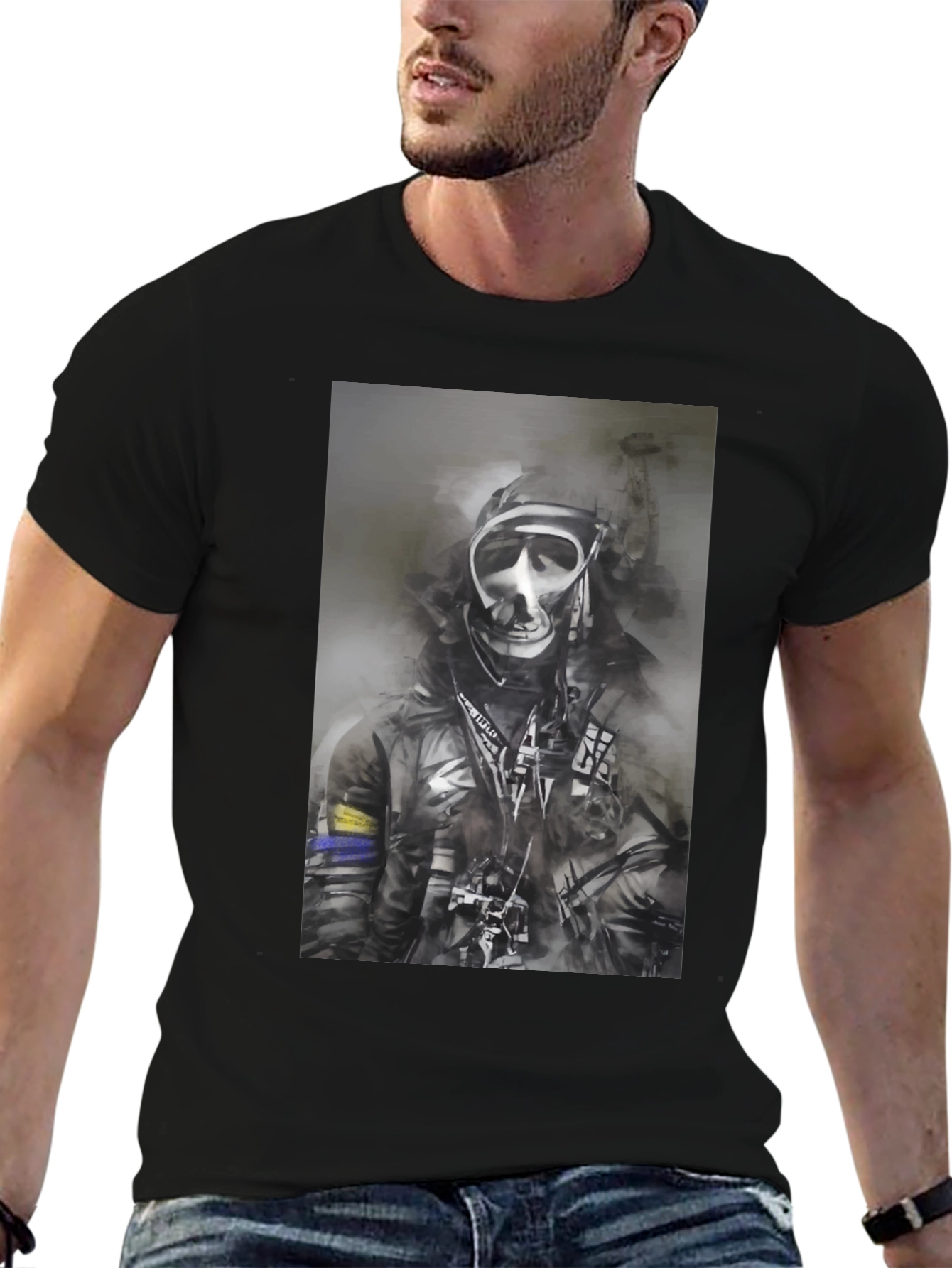 Gas Mask Graphic Tee - Urban Style
