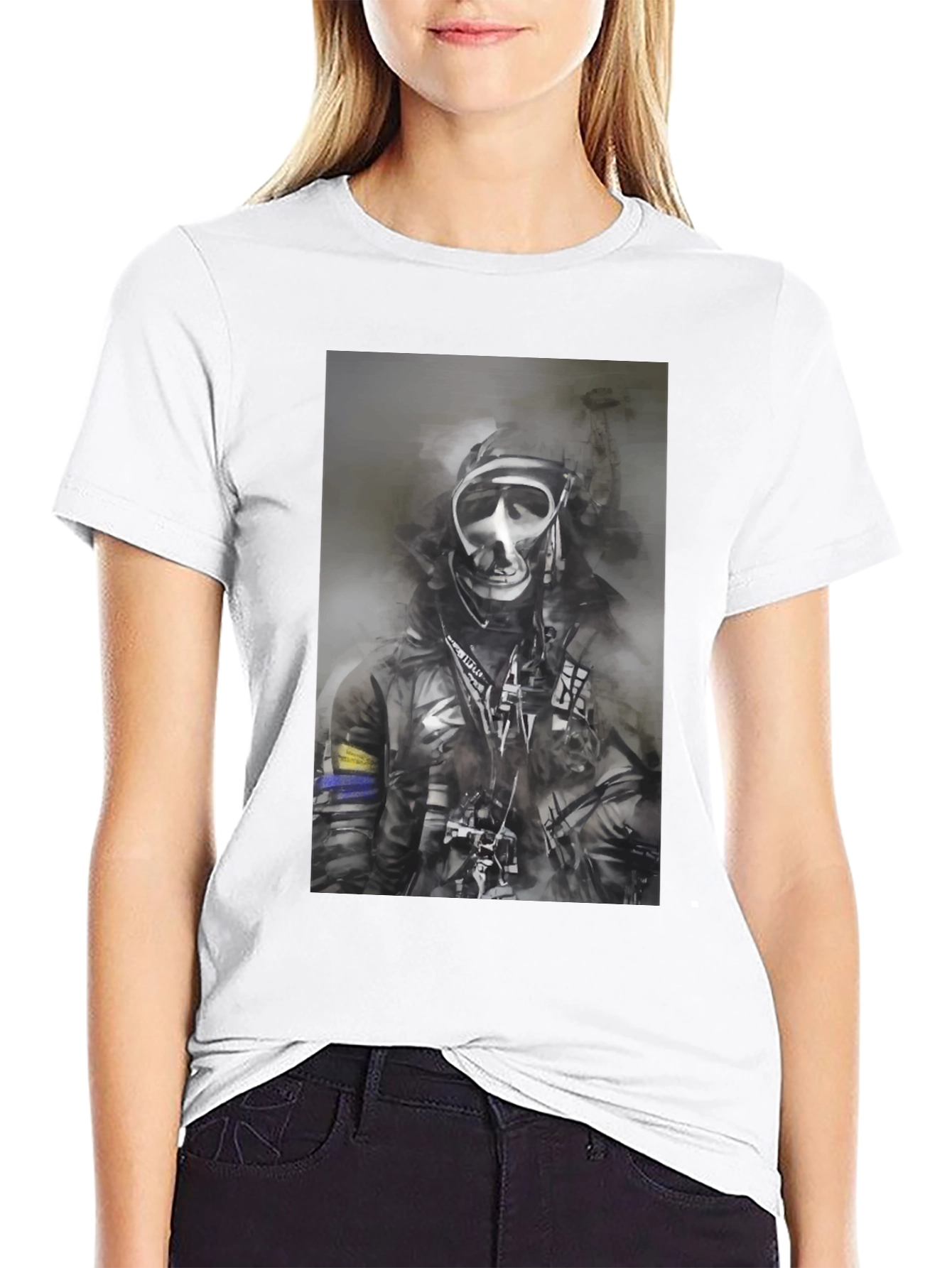Gas Mask Graphic Tee - Urban Style