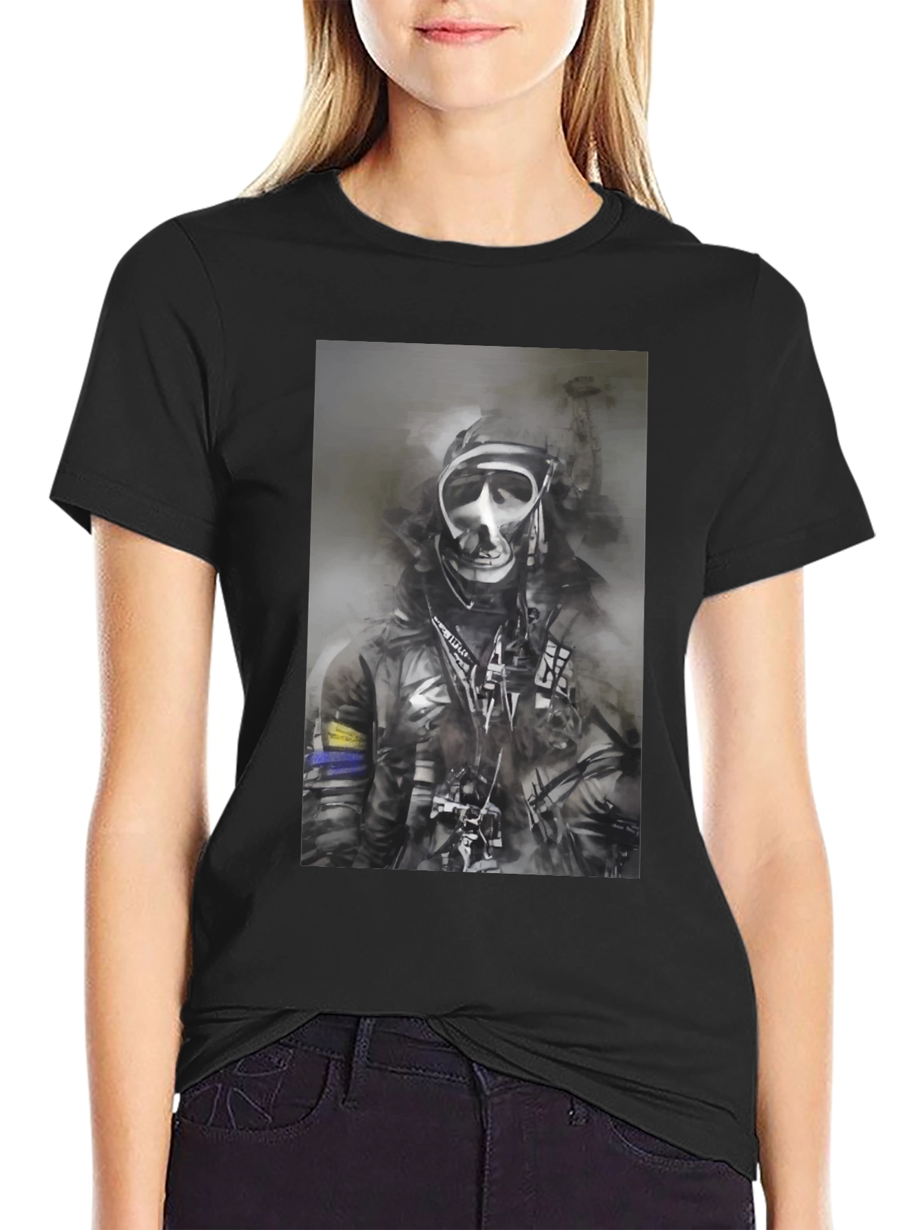 Gas Mask Graphic Tee - Urban Style