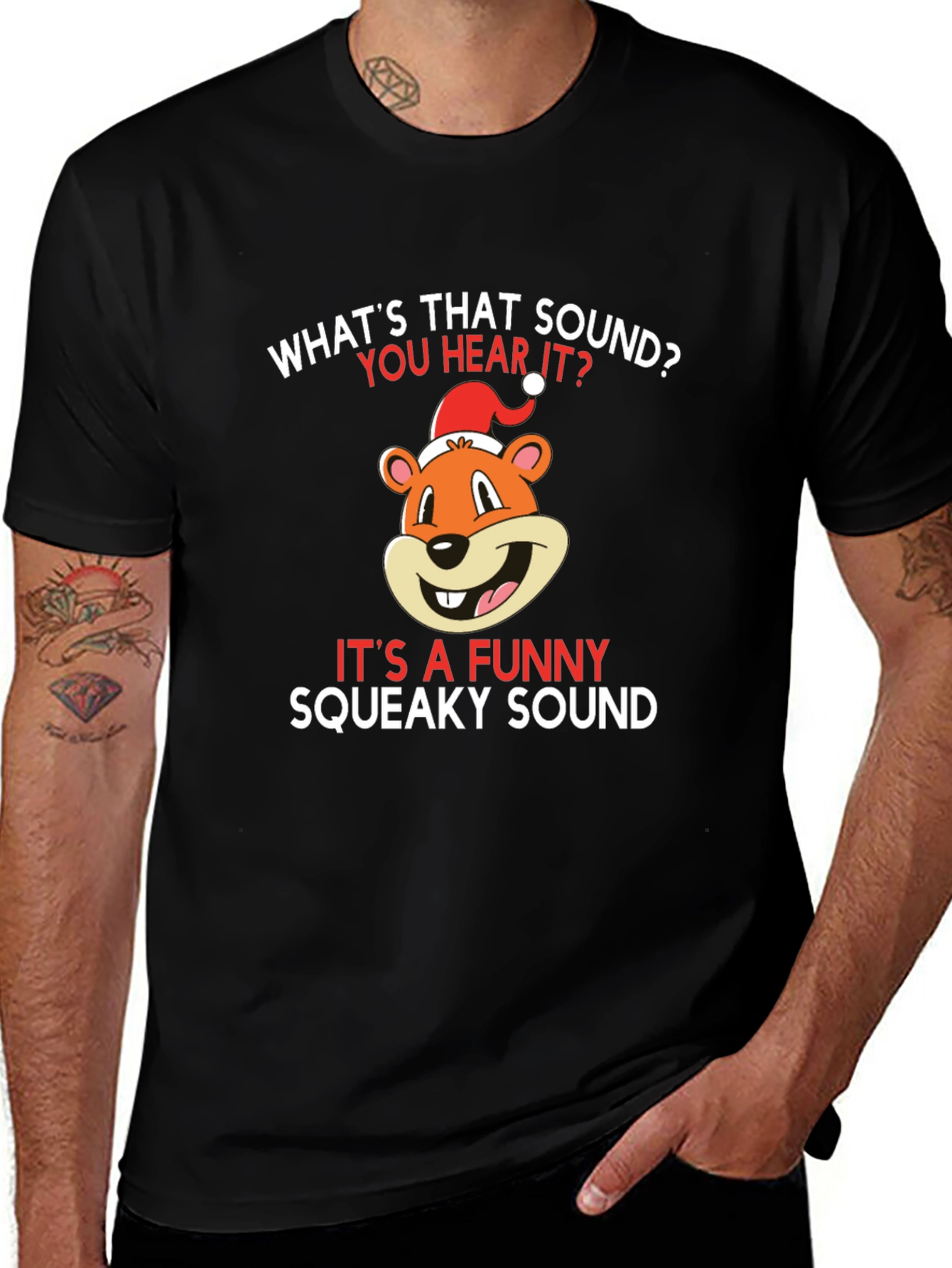 Funny Squeaky Sound Christmas T-Shirt