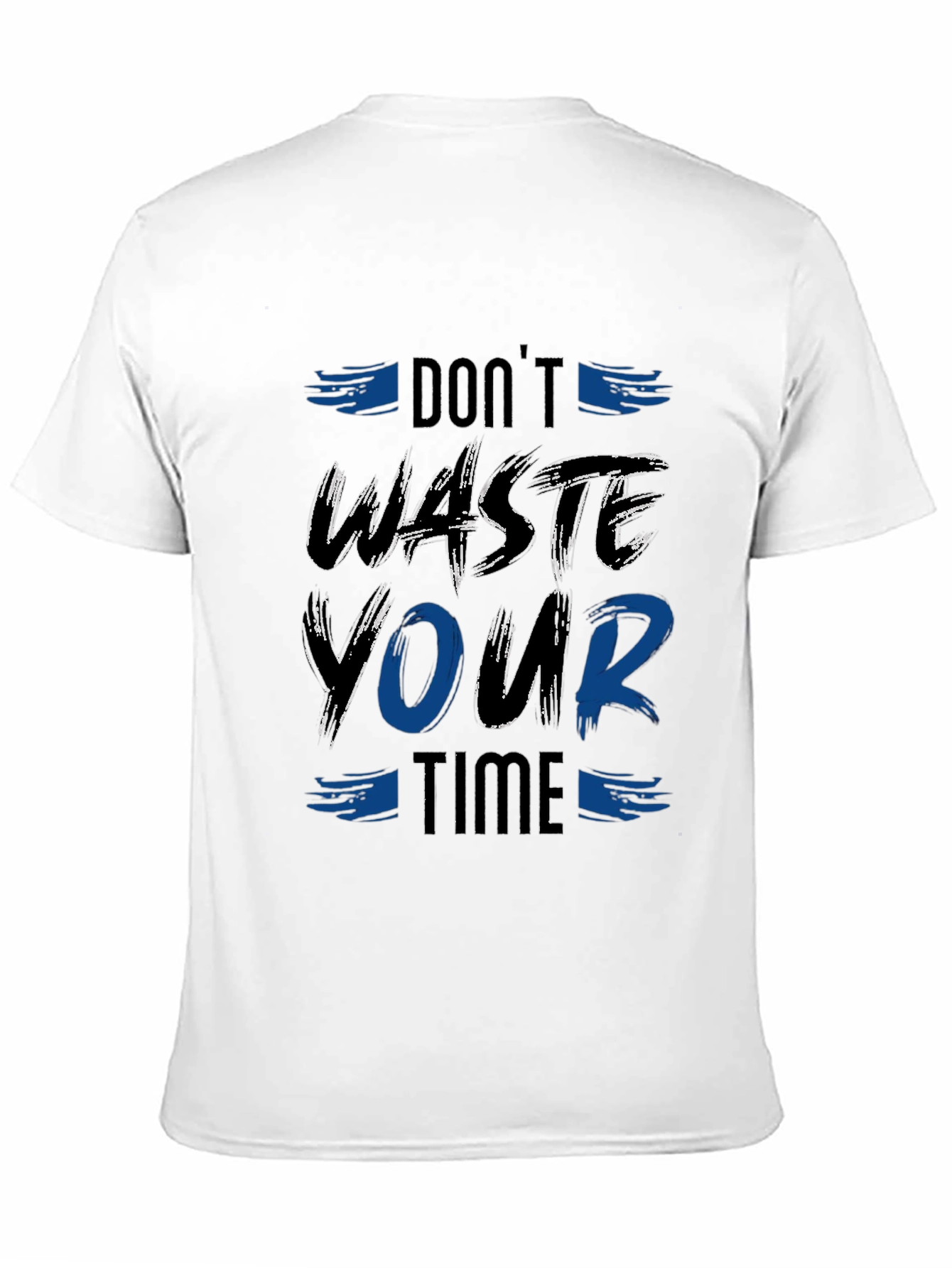 Dont Waste Your Time Graphic Tee - Black