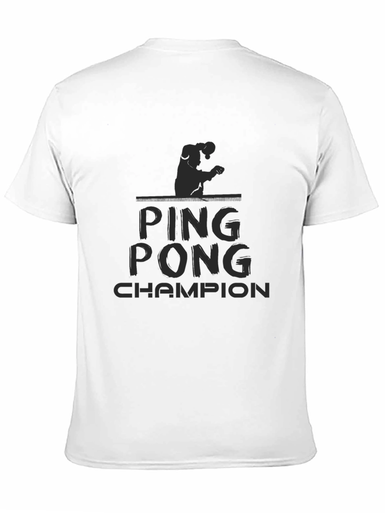 Ping Pong Champion Black T-Shirt