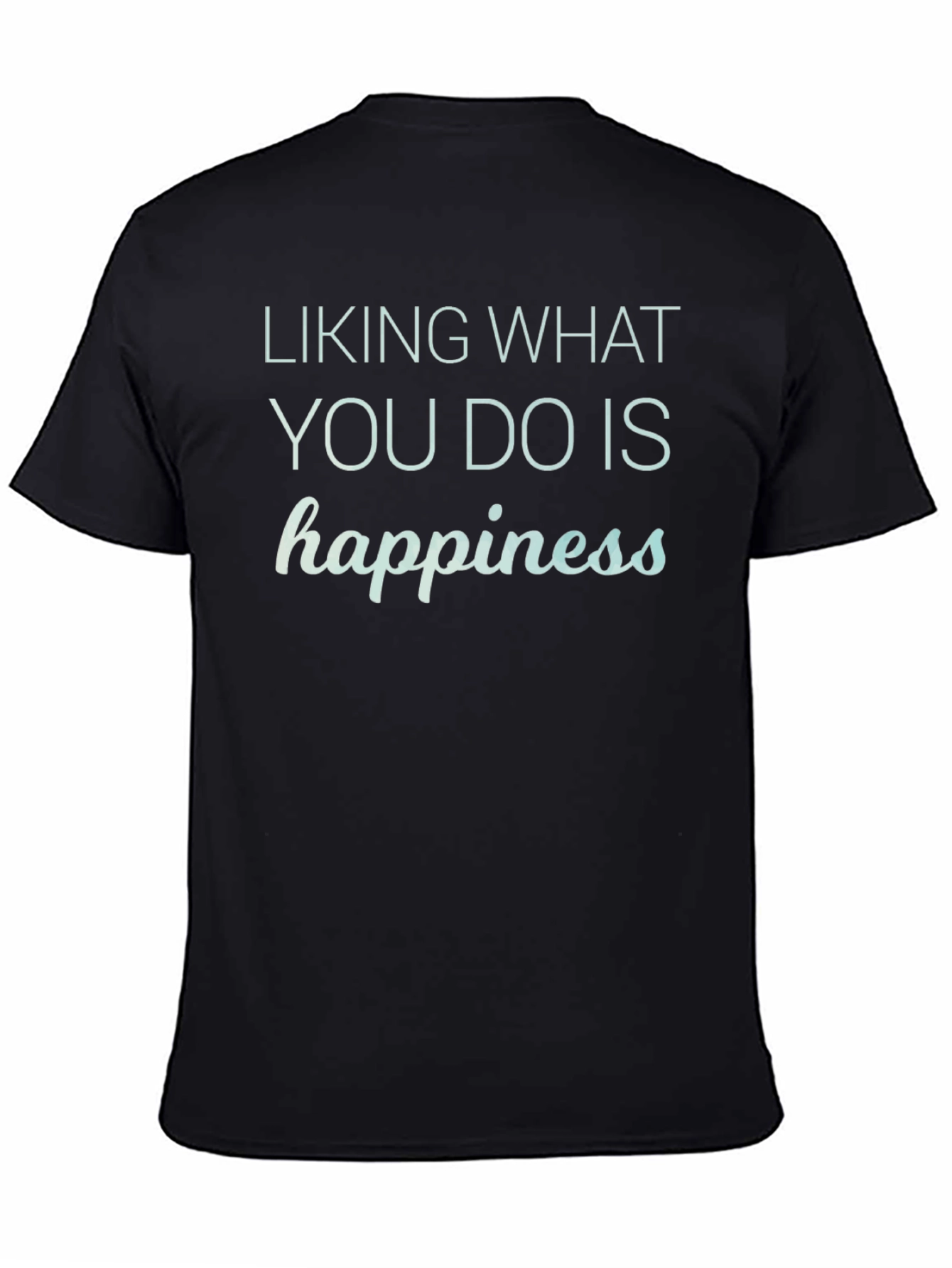 Happiness Graphic Tee - Black Unisex T-Shirt
