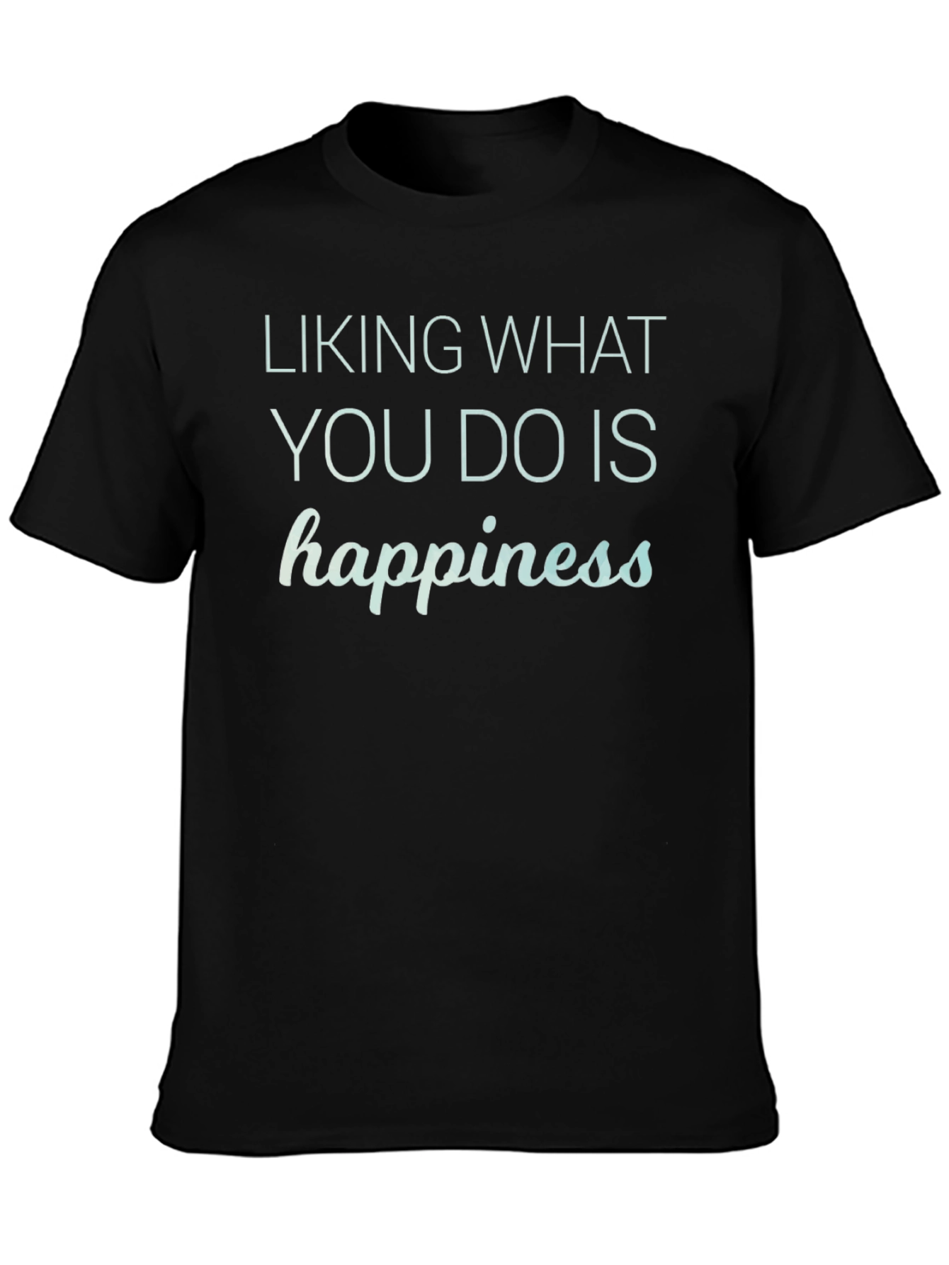 Happiness Graphic Tee - Black Unisex T-Shirt