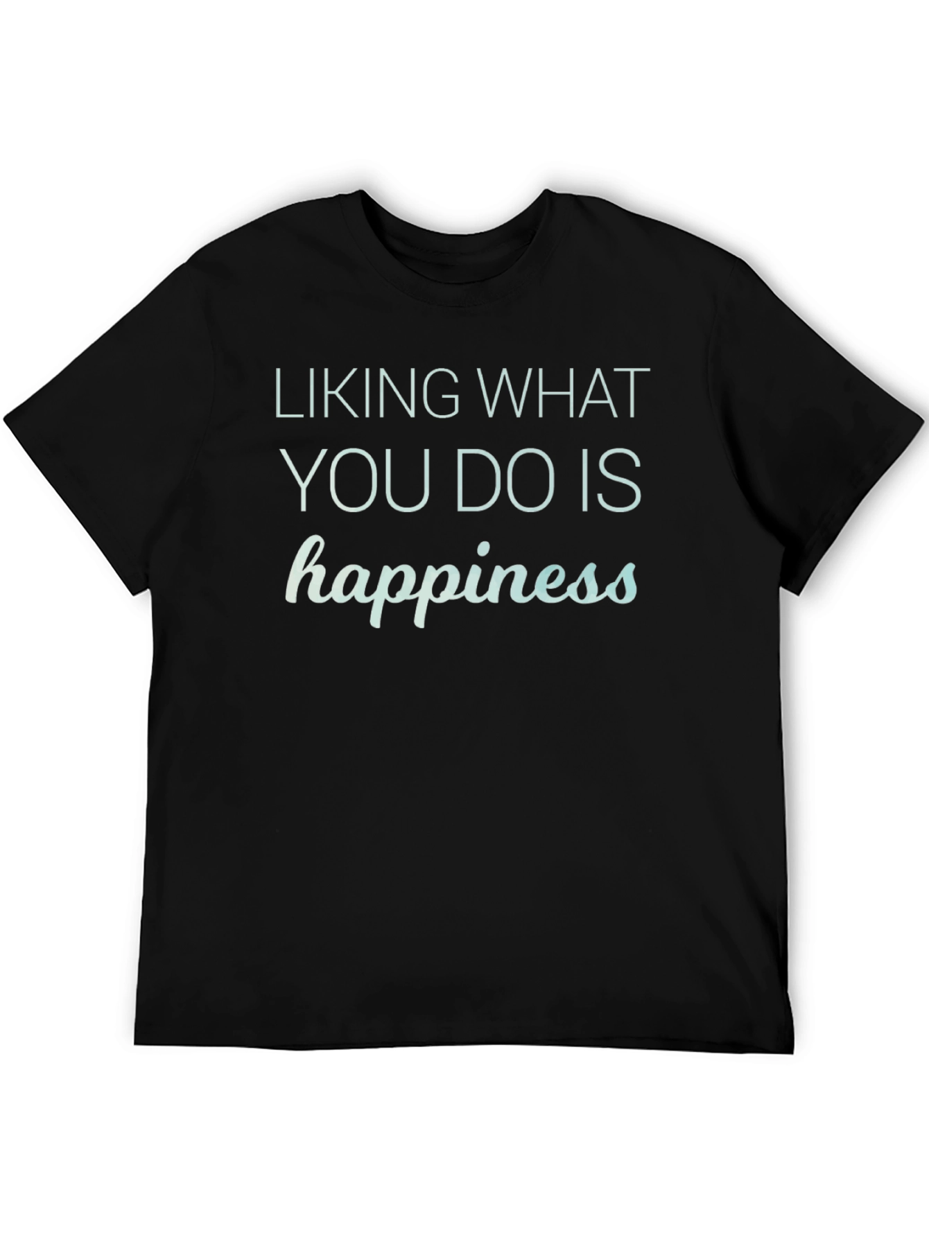 Happiness Graphic Tee - Black Unisex T-Shirt