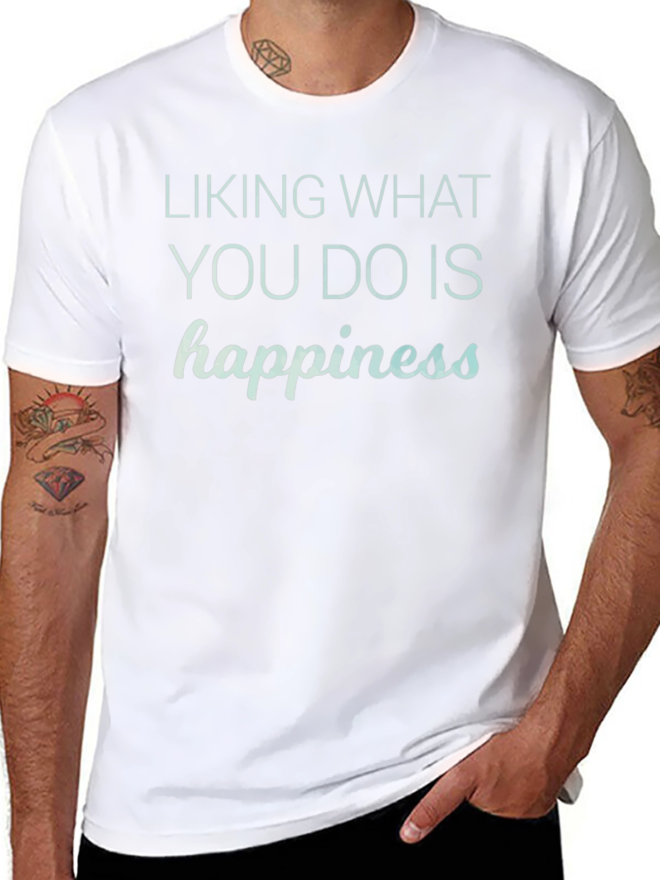 Happiness Graphic Tee - Black Unisex T-Shirt