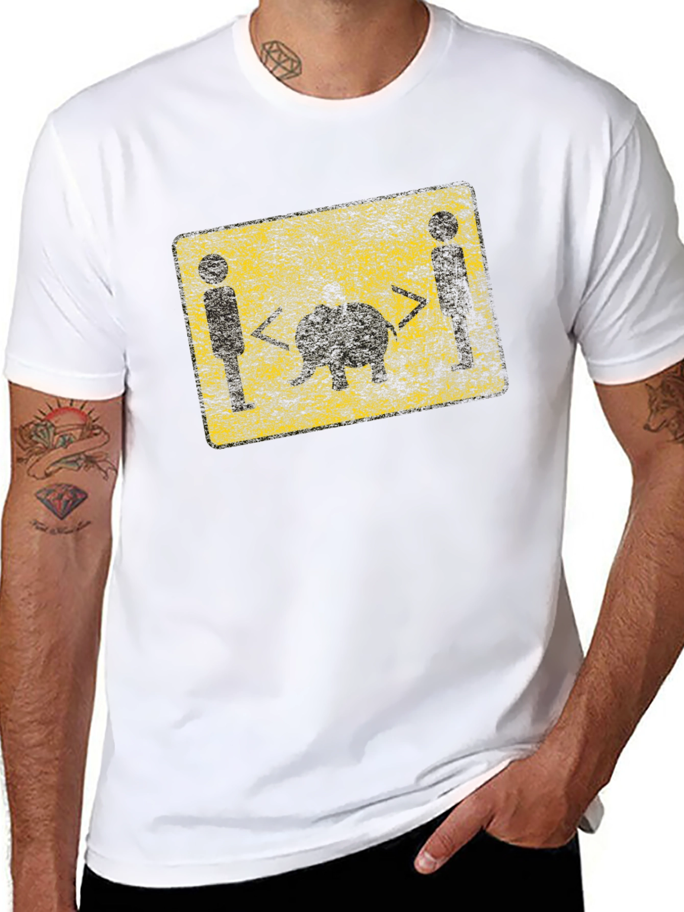 Funny Social Distancing T-Shirt - Black