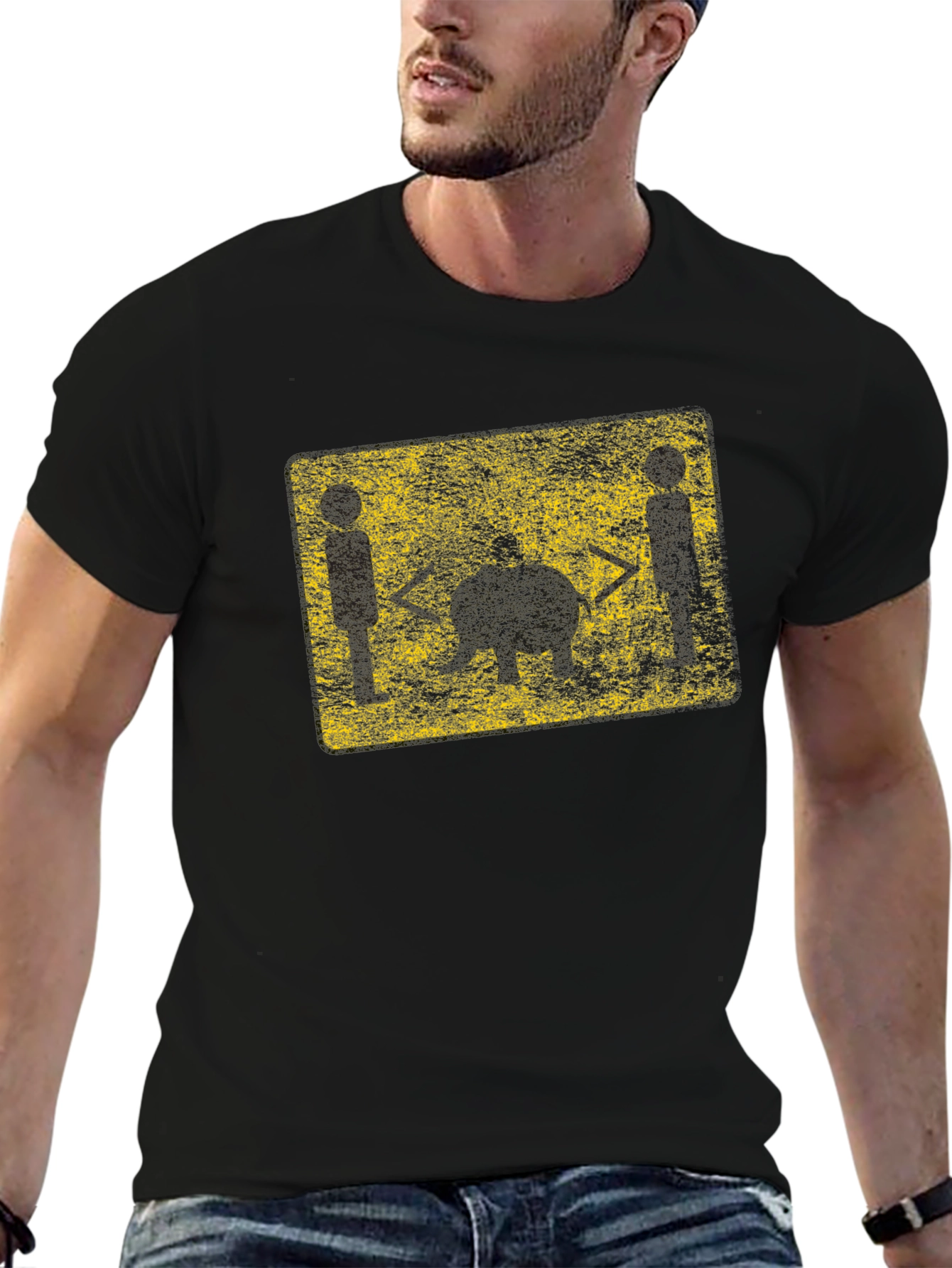 Funny Social Distancing T-Shirt - Black