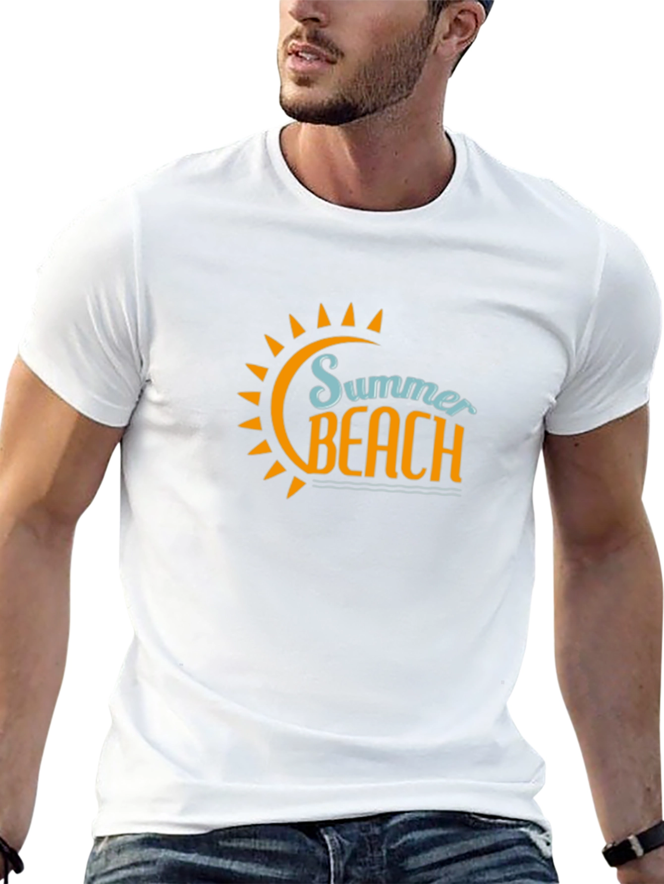 Summer Beach Graphic T-Shirt