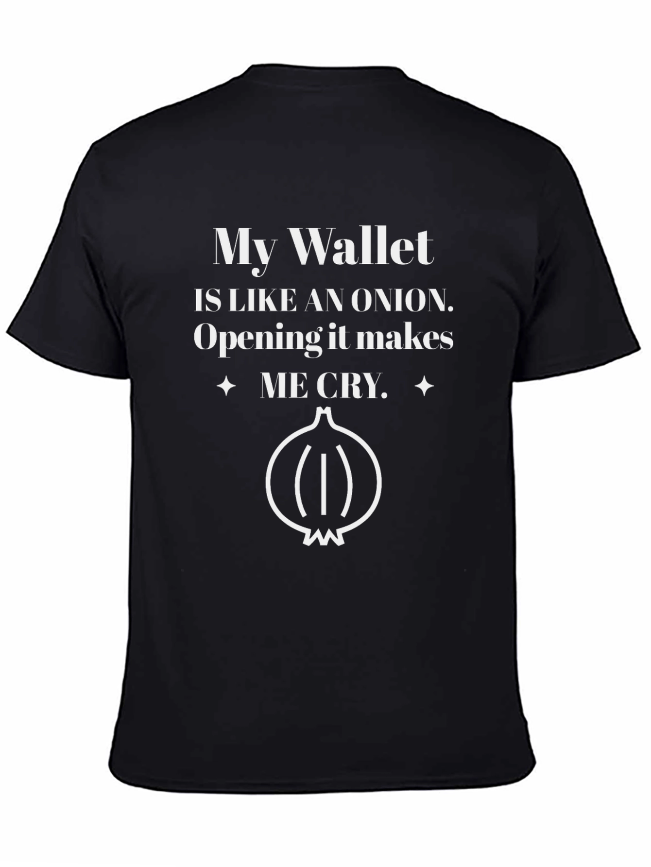 Funny Onion Wallet Mens Graphic T-Shirt