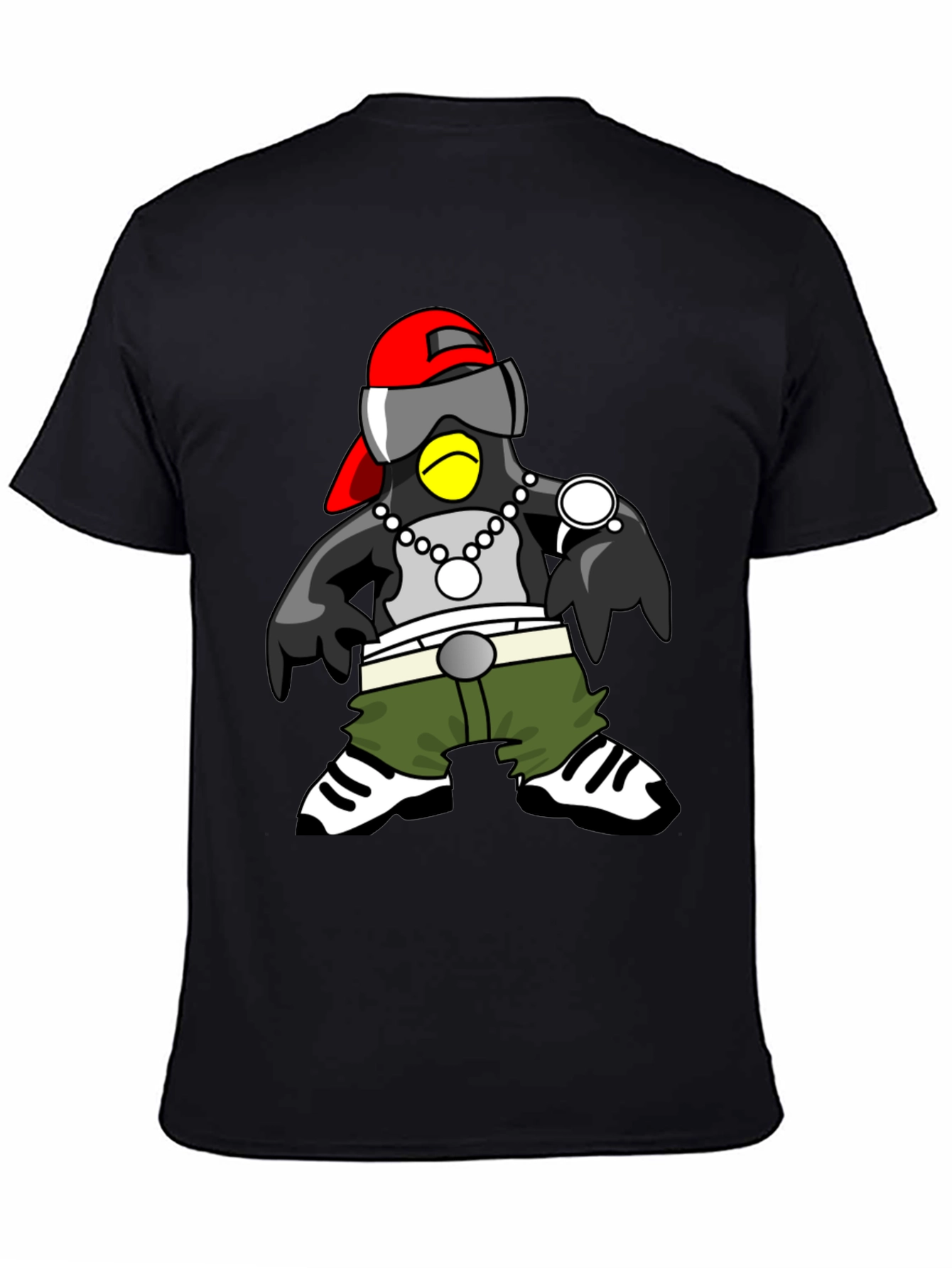 Gangster Penguin Graphic Tee - Cool Urban Style