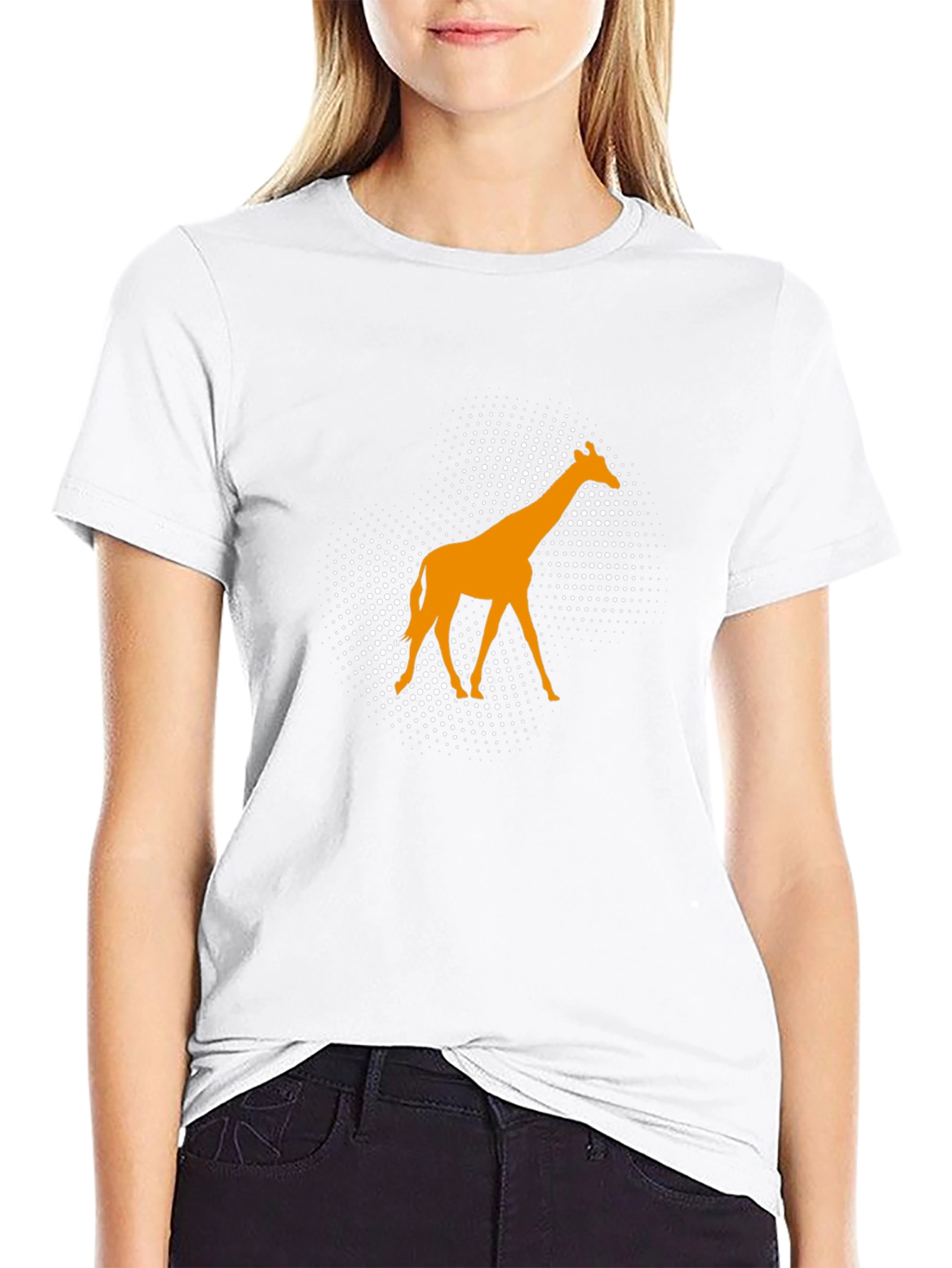 Giraffe Graphic Tee - Modern Animal Print