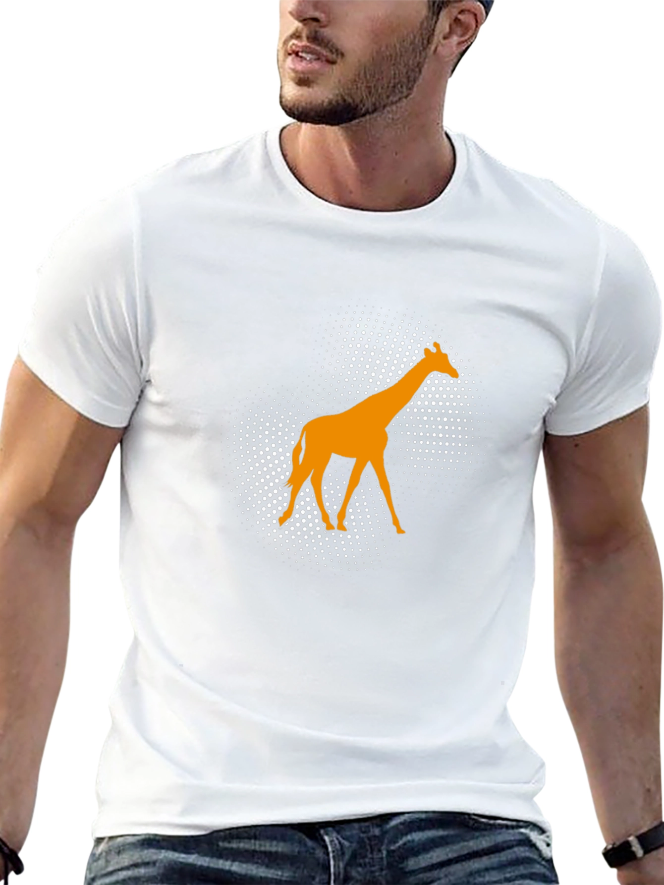 Giraffe Graphic Tee - Modern Animal Print