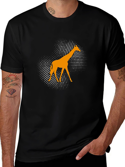 Giraffe Graphic Tee - Modern Animal Print