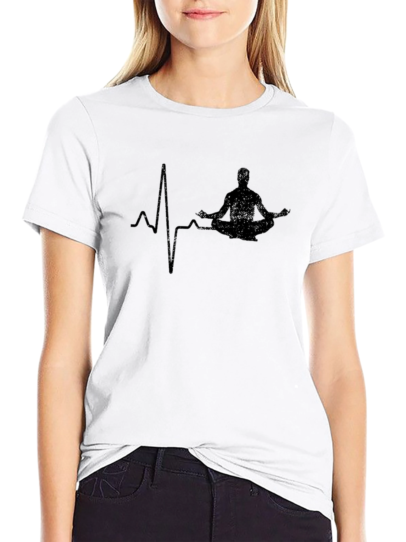 Zen Heartbeat T-Shirt - Meditating Yoga Life