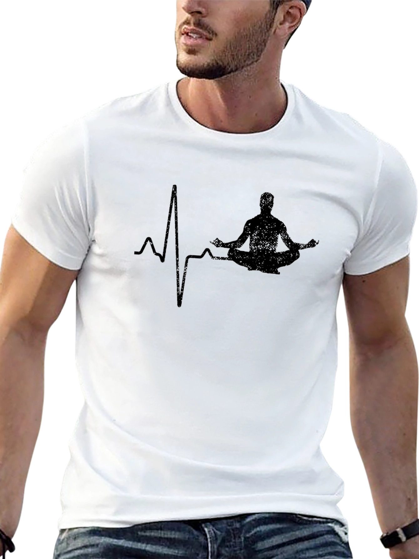 Zen Heartbeat T-Shirt - Meditating Yoga Life