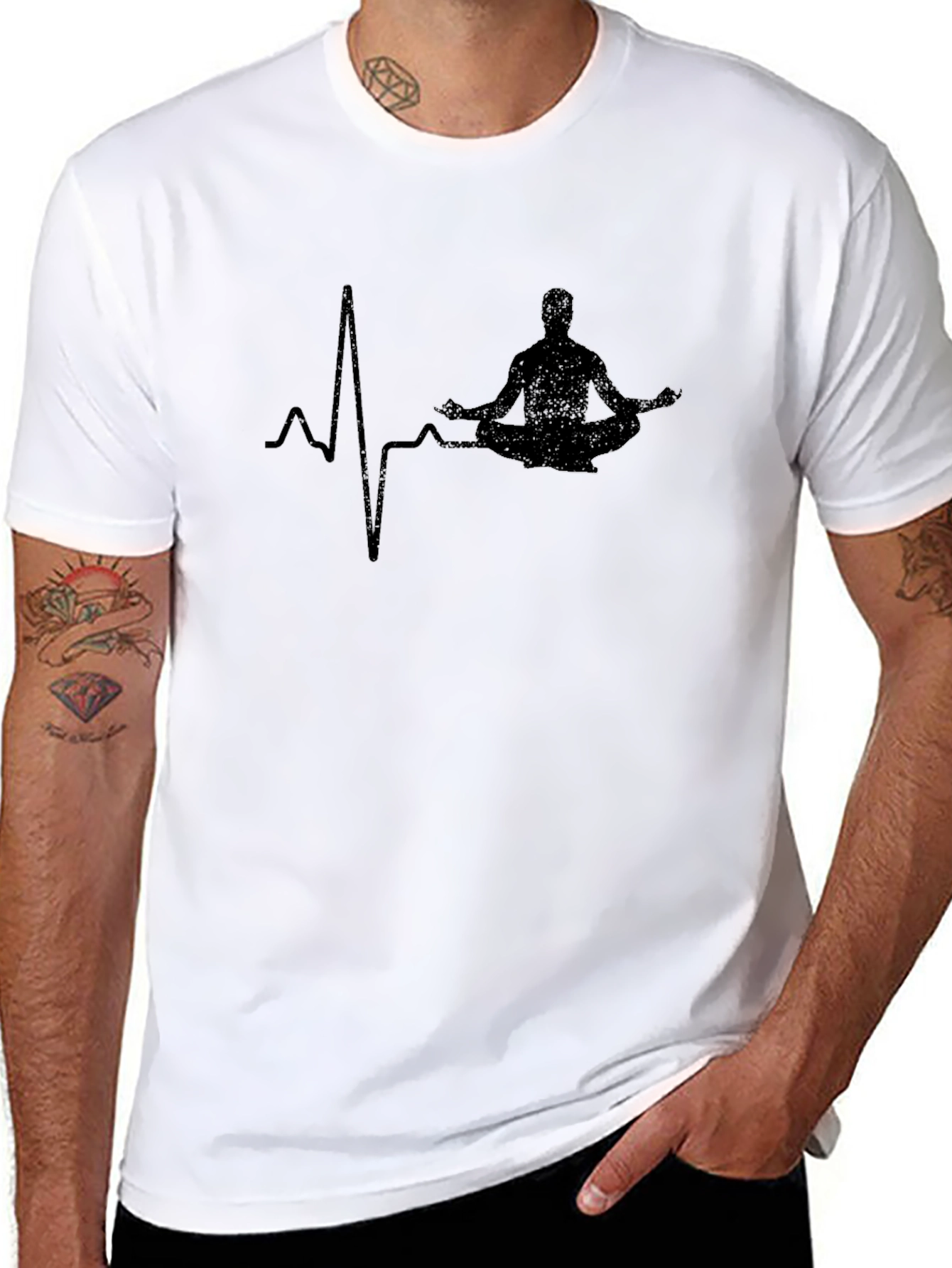 Zen Heartbeat T-Shirt - Meditating Yoga Life