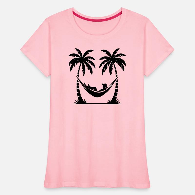 Hammock Leisure Under Palm Trees By The Sea