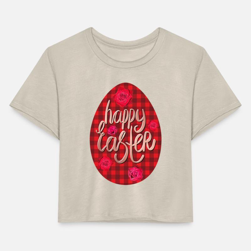 Happy Easter Buffalo print Egg