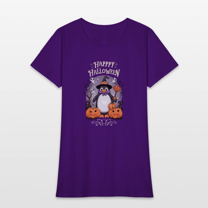 Happy Halloween Penguin, funny penguin