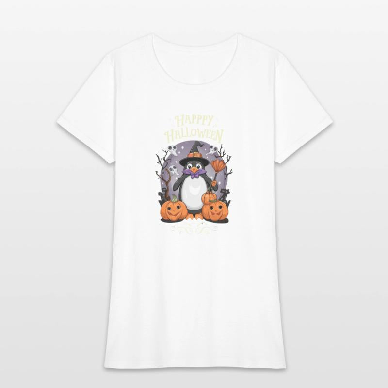 Happy Halloween Penguin, funny penguin