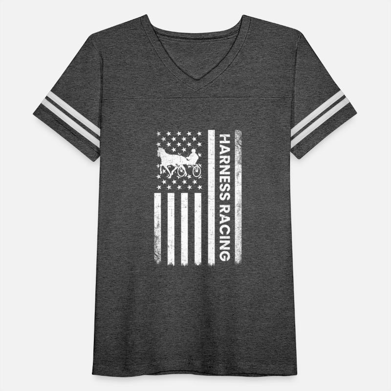 Harness racing american flag, horse harness racing